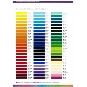 Charte de couleurs Metamark Séries M4 photo du produit side L
