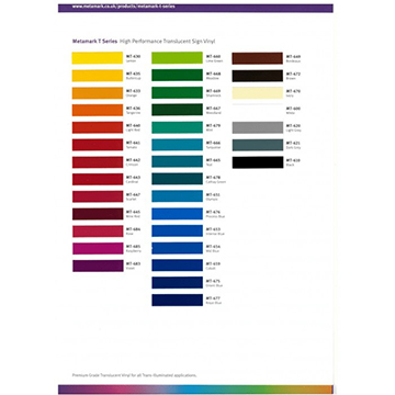 Charte de couleurs Metamark Séries MT photo du produit default L