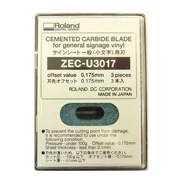 ZEC-U3017 mesje kleine letters 0.175 offset (3 st) product foto default L