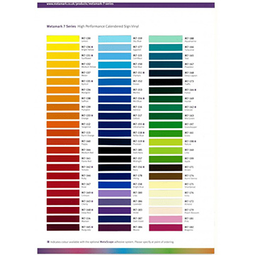 Kleurenkaart Metamark M7 Series product foto default L