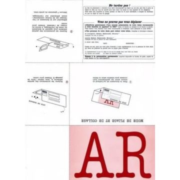 Boîte de 1000 Supports recommandé A4 bureautique avec AR avec Code-barre photo du produit side L