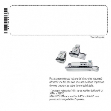 Enveloppe autonettoyante pour machine à affranchir photo du produit default L