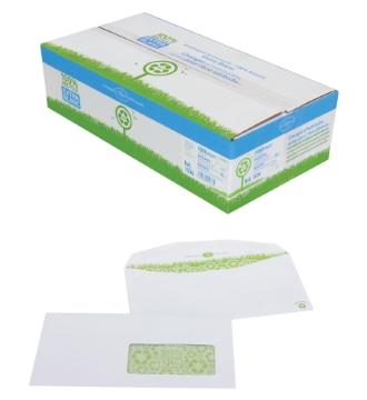 Enveloppes mécanisables 100% Recyclées product photo side L