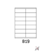 Boite de 100 planches de 14 étiquettes 105x39mm photo du produit