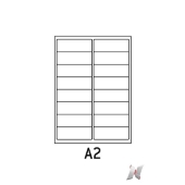 Boite de 100 planches de 16 étiquettes 99x33,9 mm photo du produit
