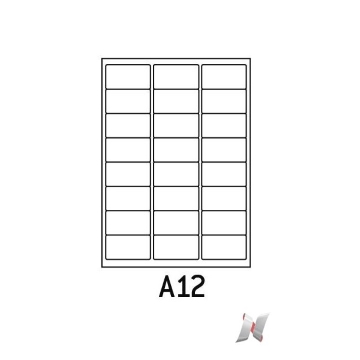 Boite de 100 planches de 24 étiquettes 63,5x33,9mm photo du produit default L