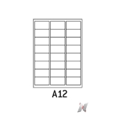 Boite de 100 planches de 24 étiquettes 63,5x33,9mm product photo
