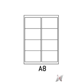 Boite de 100 planches de 8 étiquettes 99x67,7mm photo du produit