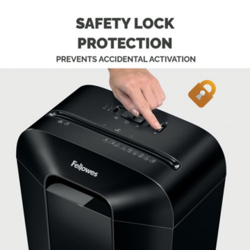 Fellowes Powershred LX45 Cross Cut Shredder 230V product photo back L